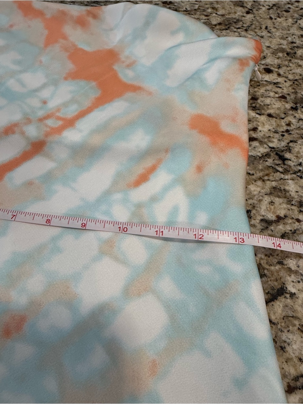 Cotton Candy LA tie dye mini dress back cutout teal orange white SM - Picture 12 of 15